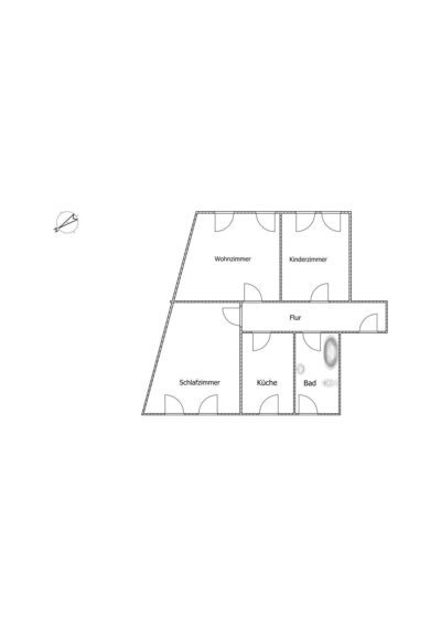 Wohnungsgrundriss 78qm