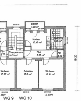 Grundriss_Scheele_WE10 - +++Helle 2-Zimmer-Wohnung in Magdeburg mit Balkon+++