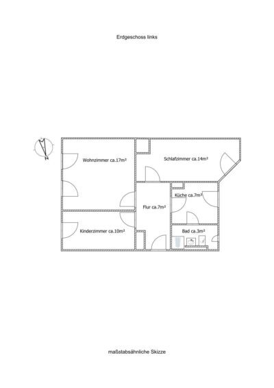 Grundriss Erdgeschoss Wohnung